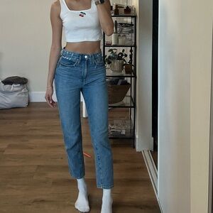 Madewell denim mom jean